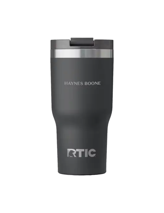RTIC Essential 20 oz Charcoal Tumbler w/Haynes & Boone Logo