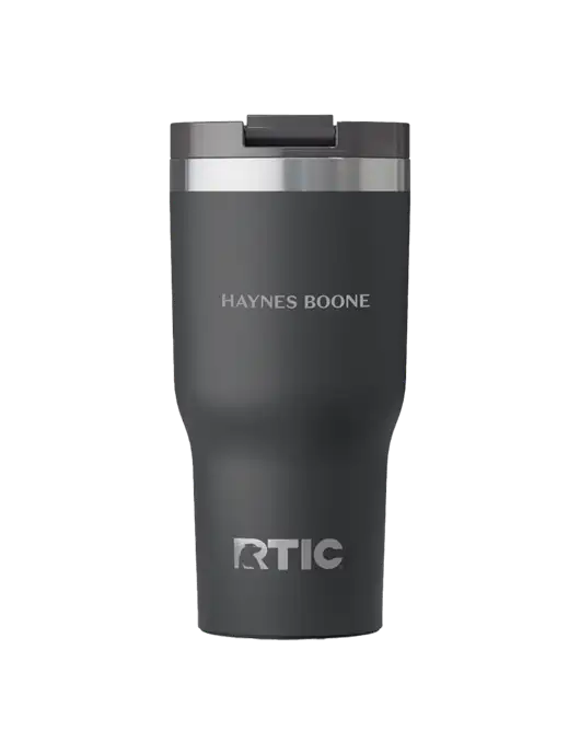 RTIC Essential 30 oz Charcoal Tumbler w/Haynes & Boone Logo