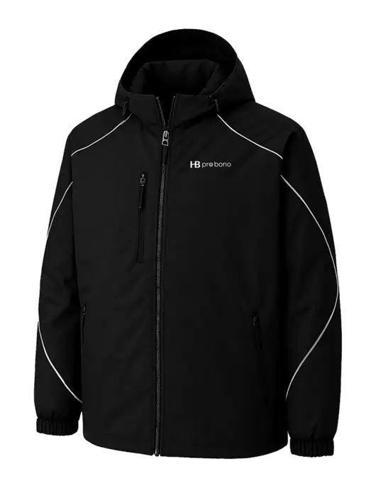 Angle 3-In-1 Black Jacket with Bonded Fleece Liner w/Pro Bono Logo