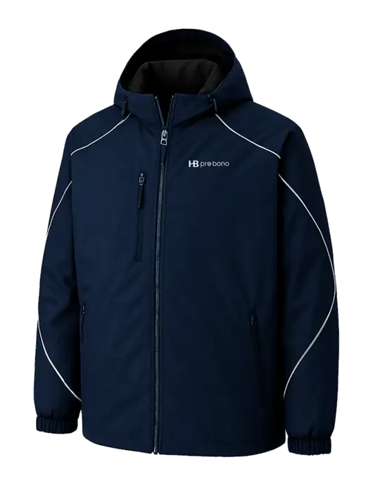 Angle 3-In-1 Dark Navy Jacket with Bonded Fleece Liner w/Pro Bono Logo