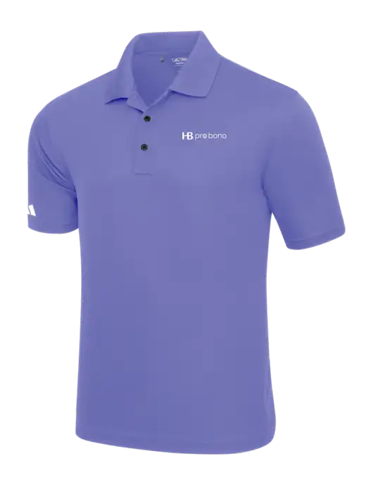Adidas Light Purple Basic Sport Polo w/Pro Bono Logo