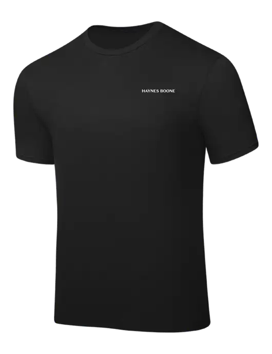 Black PosiCharge Competitor Tee w/Haynes & Boone Logo