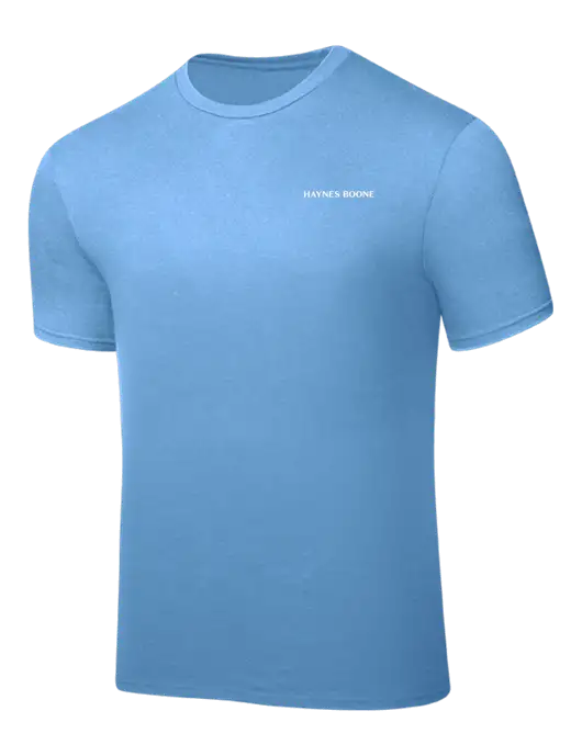 Carolina Blue PosiCharge Competitor Tee w/Haynes & Boone Logo