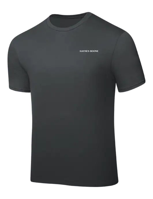 Dark Grey PosiCharge Competitor Tee w/Haynes & Boone Logo