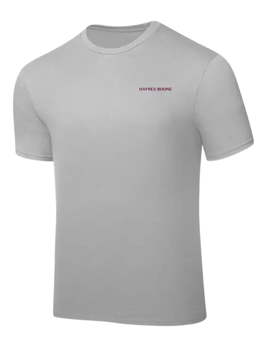 Silver PosiCharge Competitor Tee w/Haynes & Boone Logo