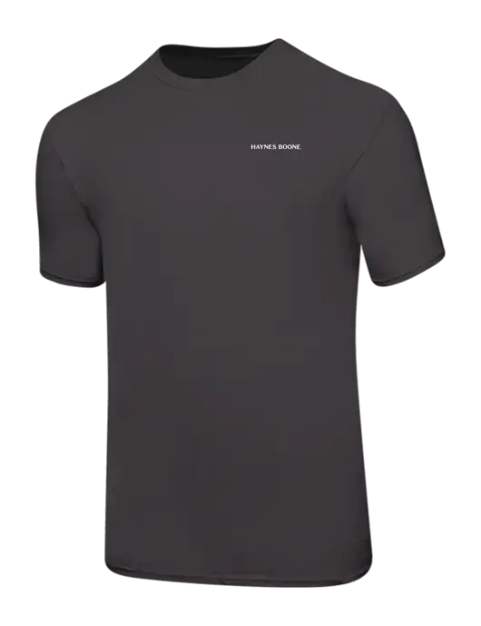 Ring Spun Charcoal 4.5 oz T-Shirt w/Haynes & Boone Logo