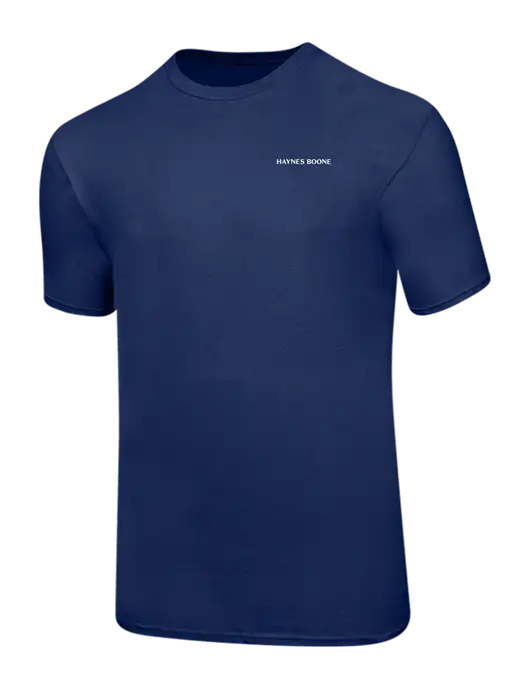 Ring Spun Navy 4.5 oz T-Shirt w/Haynes & Boone Logo
