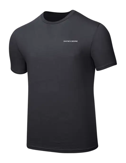 Seriously Soft Charcoal T-Shirt w/Haynes & Boone Logo