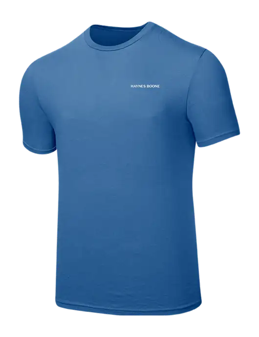 Seriously Soft Light Navy T-Shirt w/Haynes & Boone Logo