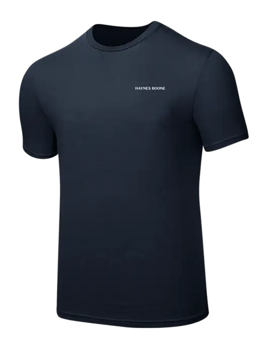 Seriously Soft Navy T-Shirt w/Haynes & Boone Logo