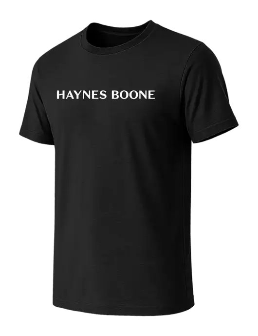 BELLA+CANVAS Black CVC Short Sleeve Tee w/Haynes & Boone Logo