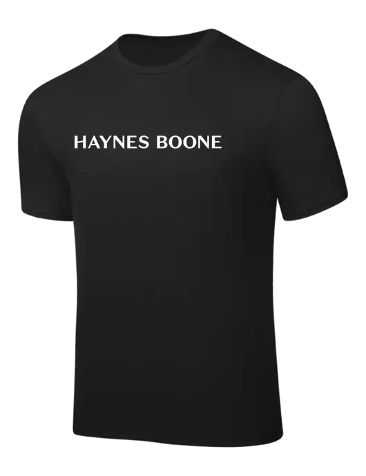 Black PosiCharge Competitor Tee w/Haynes & Boone Logo