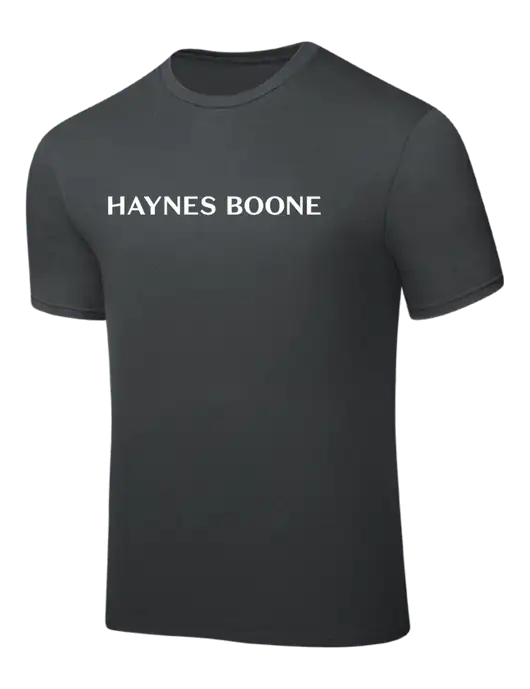 Dark Grey PosiCharge Competitor Tee w/Haynes & Boone Logo