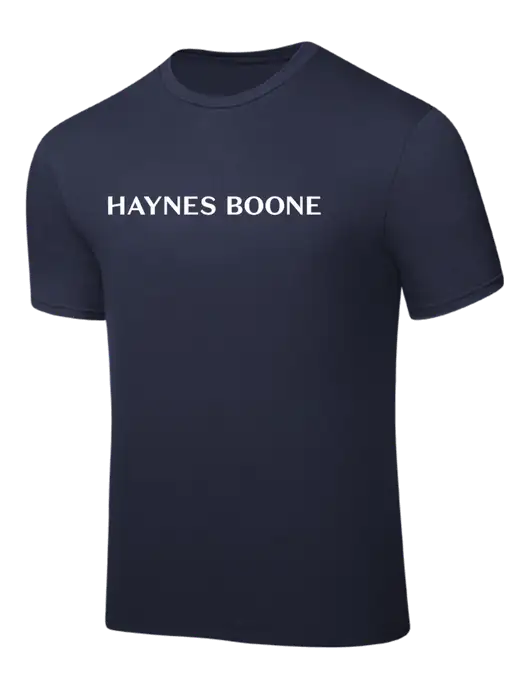 Navy PosiCharge Competitor Tee w/Haynes & Boone Logo