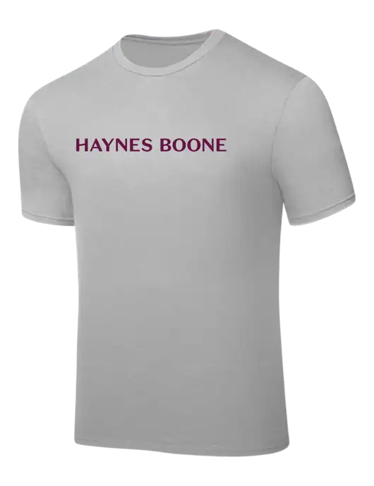 Silver PosiCharge Competitor Tee w/Haynes & Boone Logo