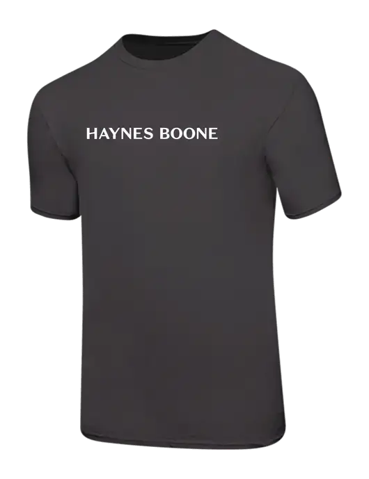 Ring Spun Charcoal 4.5 oz T-Shirt w/Haynes & Boone Logo
