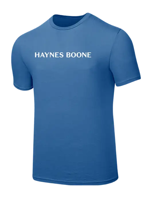 Seriously Soft Light Navy T-Shirt w/Haynes & Boone Logo