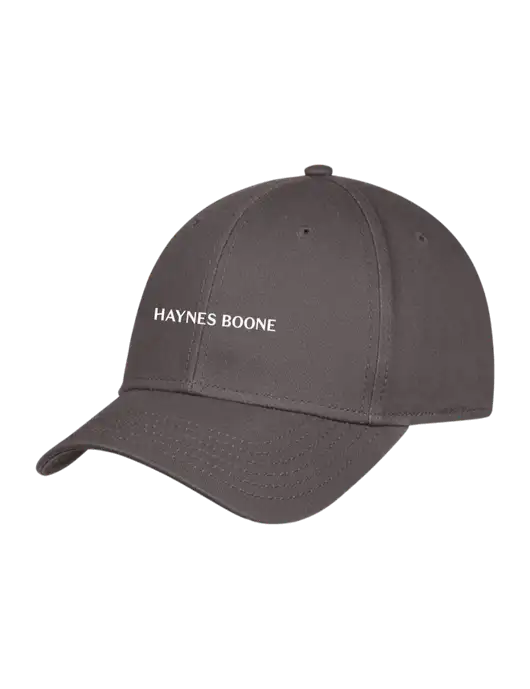 Charcoal Structured Cap Hook & Loop w/Haynes & Boone Logo