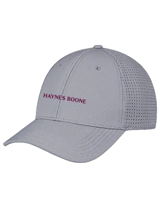 Grey Performance Stretchable Cap Hook & Loop w/Haynes & Boone Logo