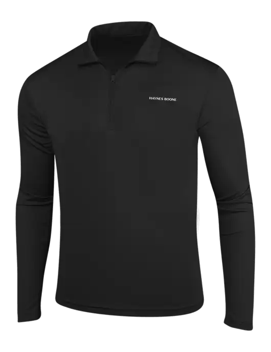 Black PosiCharge Competitor 1/4 Zip Pullover w/Haynes & Boone Logo