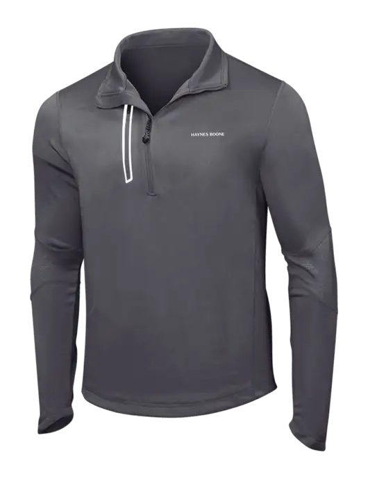 OGIO Gear Grey Endurance Fulcrum 1/4 Zip w/Haynes & Boone Logo