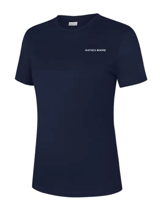 Womens Navy PosiCharge Competitor Tee w/Haynes & Boone Logo