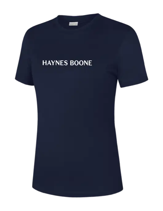 Womens Navy PosiCharge Competitor Tee w/Haynes & Boone Logo