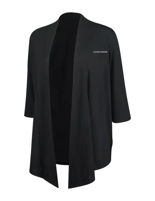 Black Womens Concept Shrug w/Haynes & Boone Logo
