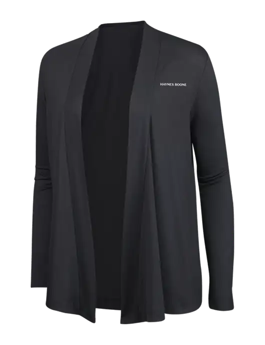 Smoke Grey Womens Concept Cardigan w/Haynes & Boone Logo