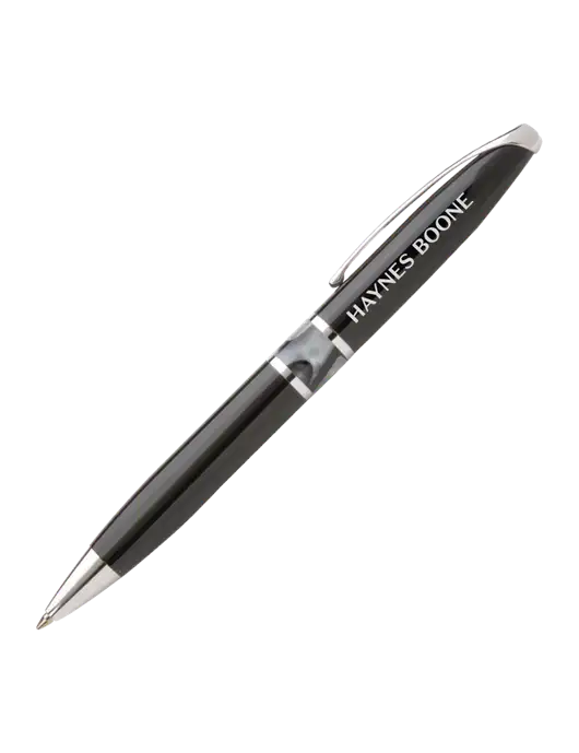 Illusion Black Pen - Black Ink w/Haynes & Boone Logo