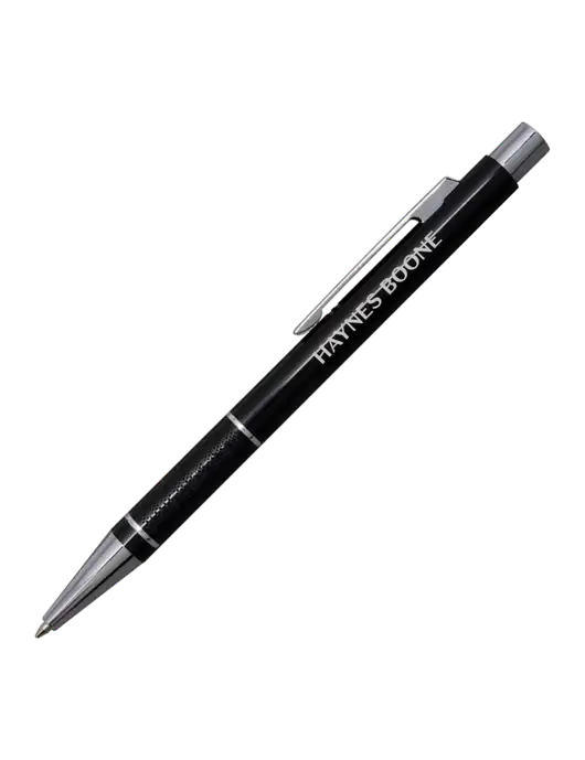 St George Black Pen - Blue Ink w/Haynes & Boone Logo