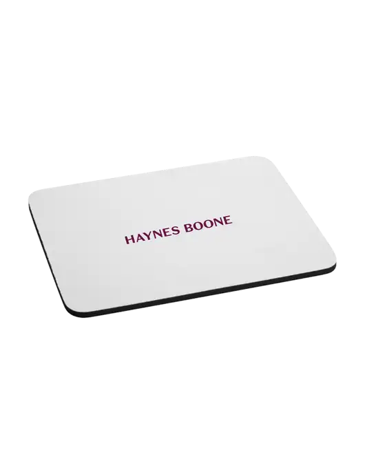 Neoprene Mouse Pad 9.25" x 7.75"  w/Haynes & Boone Logo