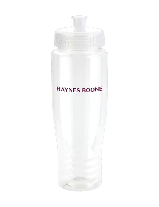 Roam Clear 28 oz Eco-Polyclear Bottle with Push Pull Lid w/Haynes & Boone Logo
