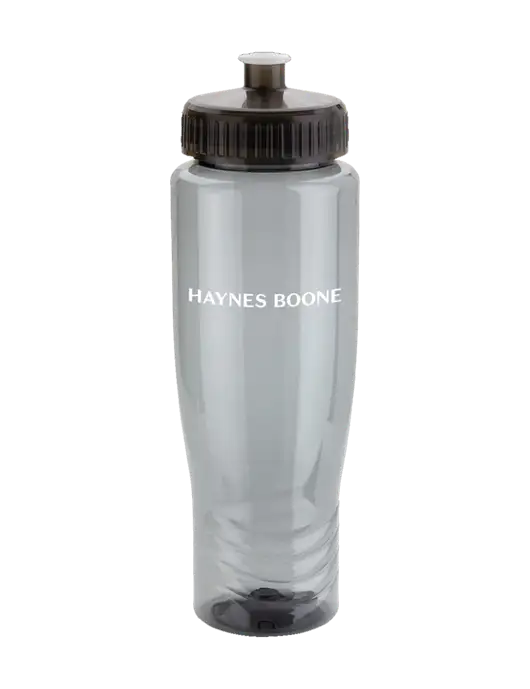 Roam Smoke 28 oz Eco-Polyclear Bottle with Push Pull Lid w/Haynes & Boone Logo