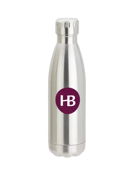 City Go Silver 17 oz Insulated Bottle w/Haynes & Boone Logo