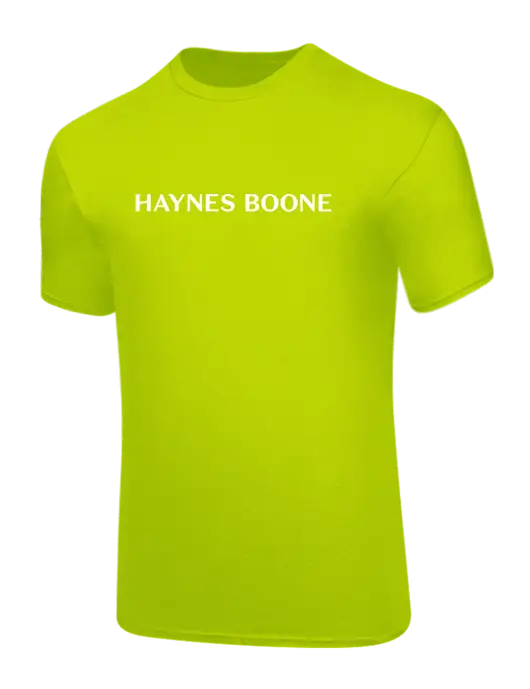 Safety Green PosiCharge Competitor Tee w/Haynes & Boone Logo