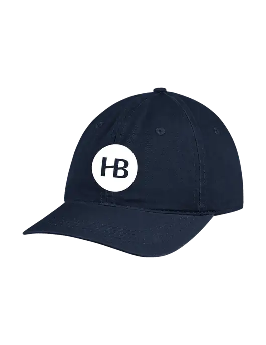 Garment Washed Unstructured Twill Navy Cap w/Monogram Logo