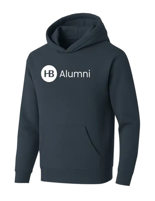 BELLA+CANVAS Dark Grey Sponge Fleece Pullover Hoodie w/Alumni Logo