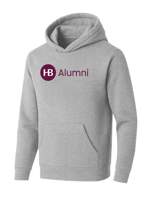 BELLA+CANVAS Light Grey Heather Sponge Fleece Pullover Hoodie w/Alumni Logo