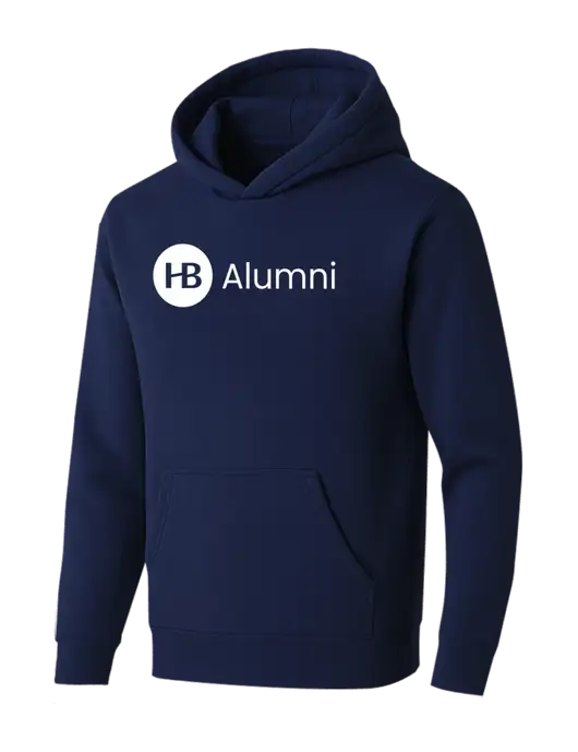 BELLA+CANVAS Navy Sponge Fleece Pullover Hoodie w/Alumni Logo