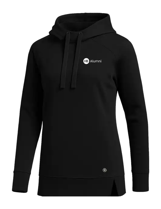 OGIO Black Womens Luuma Pullover Fleece Hoodie w/Alumni Logo