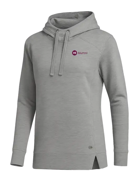 OGIO Heather Grey Womens Luuma Pullover Fleece Hoodie w/Alumni Logo