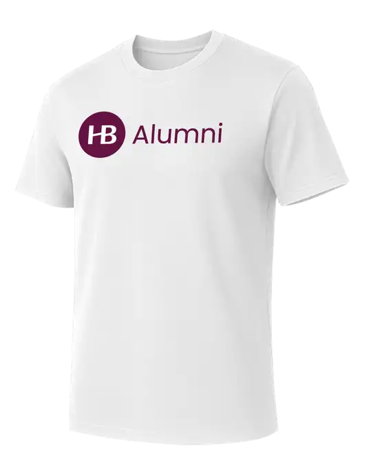 Allmade Bright White Organic Cotton Tee w/Alumni Logo
