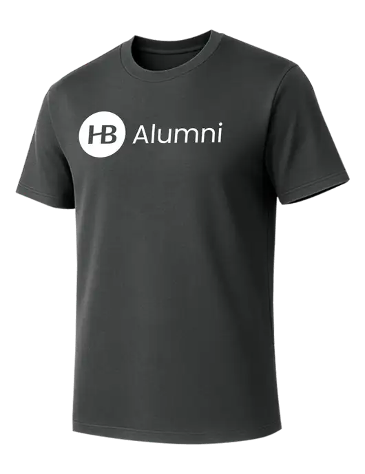 Allmade Charcoal Grey Organic Cotton Tee w/Alumni Logo