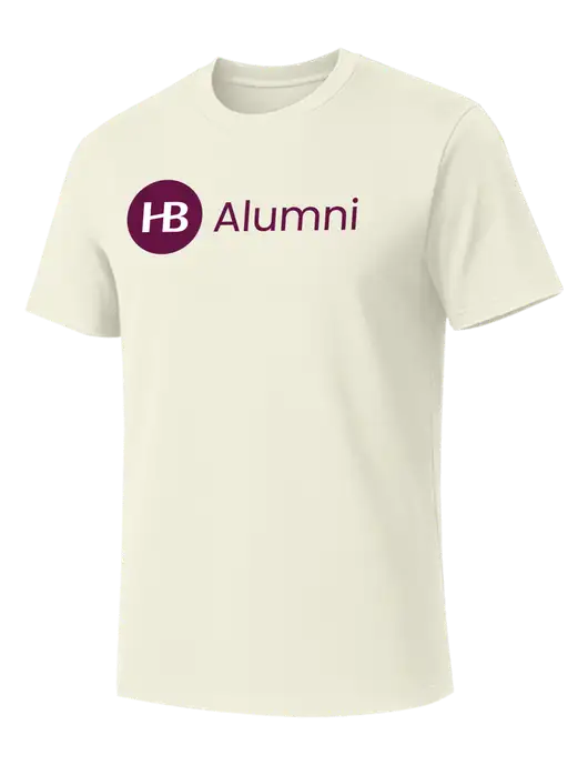 Allmade White Sand Organic Cotton Tee w/Alumni Logo