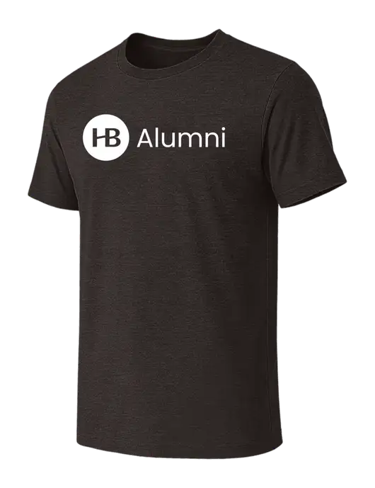 BELLA+CANVAS Dark Grey Heather CVC Short Sleeve Tee w/Alumni Logo