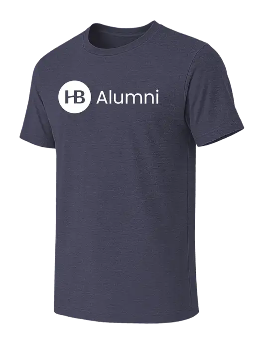 BELLA+CANVAS Heather Navy CVC Short Sleeve Tee w/Alumni Logo