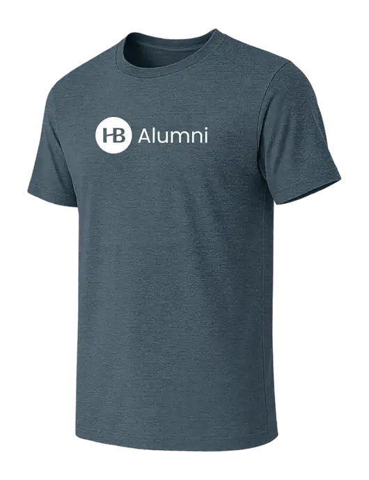 BELLA+CANVAS Heather Slate Blue CVC Short Sleeve Tee w/Alumni Logo