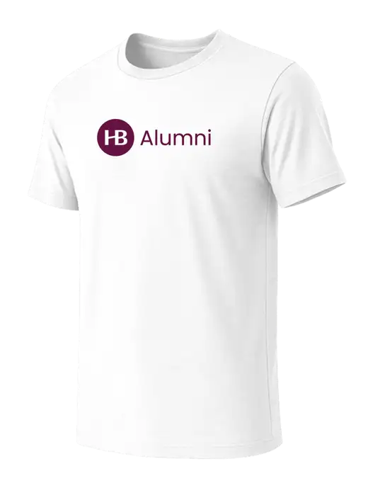 BELLA+CANVAS White Blend CVC Short Sleeve Tee w/Alumni Logo