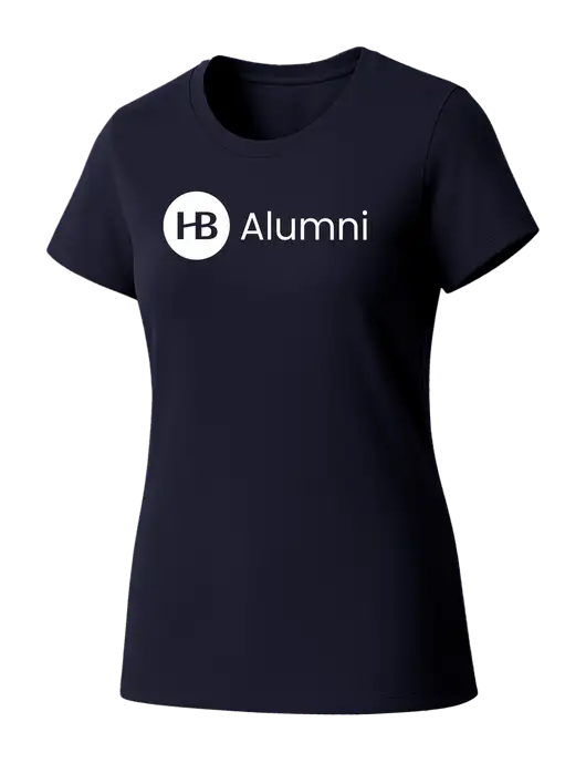 Womens Seriously Soft New Navy T-Shirt w/Alumni Logo